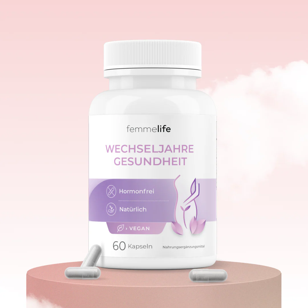 Femmelife Wechseljahre Gesundheit Nahrungsergänzung – 60 Kapseln für hormonelle Balance